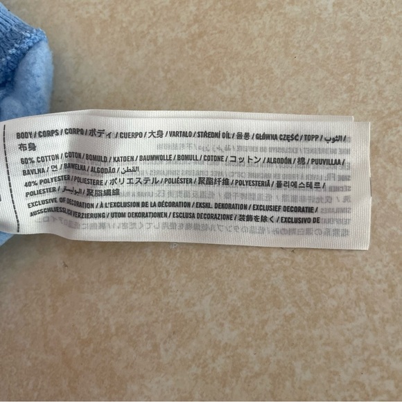 Abercrombie & Fitch Fleece Embroidered Cropped Crewneck Sweatshirt 37314 - Picture 6 of 10